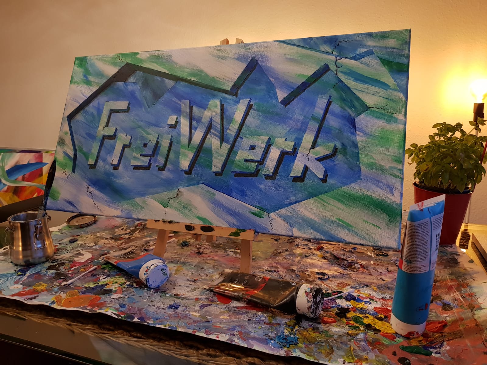 3D-Schriftzug mit Acryl